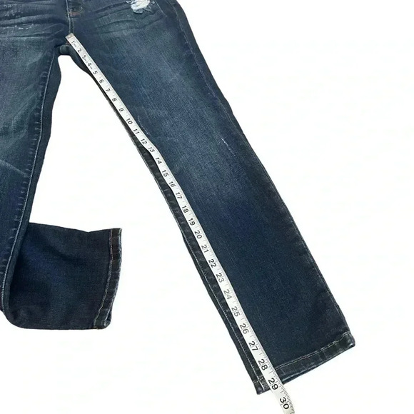 Judy Blue Skinny Fit JB82104DK Dark Wash Light Distressed Jeans Womens size 7/28 - Picture 14 of 16